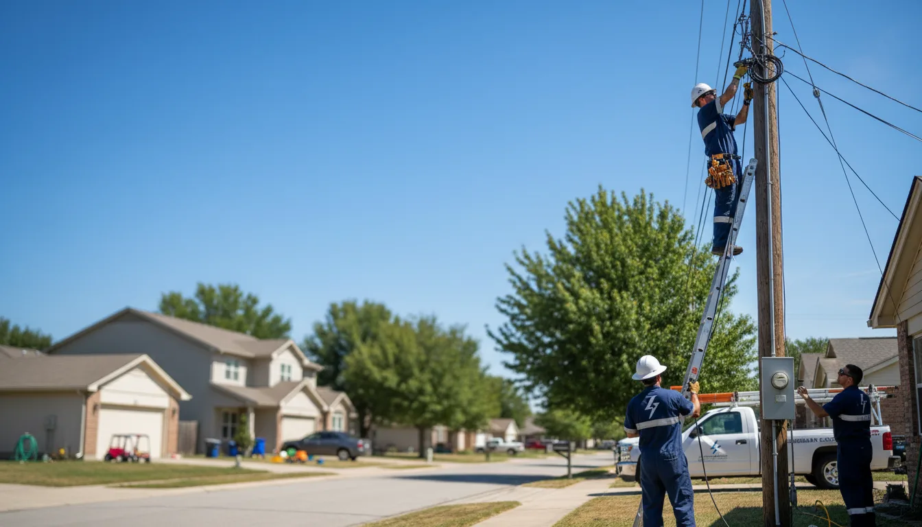 Residential electrician providing installation services in Kane, IL